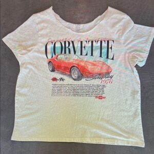 Corvette Graphic Women's White T-Shirt